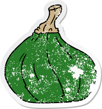 insan eliyle çizilmiş bir kabak karikatürü.