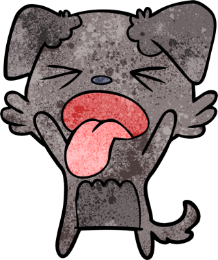 Bir insan tarafından çizilmiş iğrenç bir çizgi film.