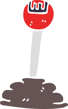 Bir insan tarafından çizilmiş karikatür vitesi.