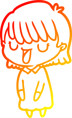 Bir insan tarafından çizilmiş bir karikatür kadın çizimi