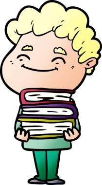 Bir insan tarafından çizilmiş çizgi film dostu bir adam.