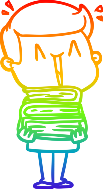 Bir insan tarafından çizilmiş mutlu bir adamın çizgi çizimi.