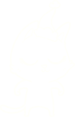 Bir insan tarafından çizilen Noel Kedisi Tebeşiri