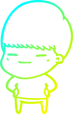 Bir insan tarafından çizilmiş kendini beğenmiş bir çizgi film karakteri.