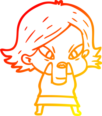 Bir çizgi film karakteri, bir insan tarafından çizilmiş...