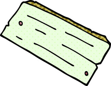 Bir insan tarafından çizilmiş ahşap karalama tahtası.