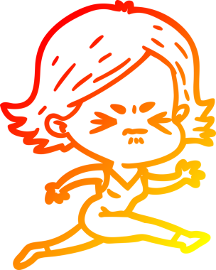 Bir insan tarafından çizilmiş kızgın bir karikatür çizimi.