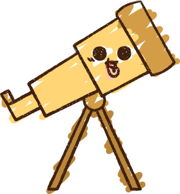 Bir insan tarafından çizilen Teleskop Tebeşiri