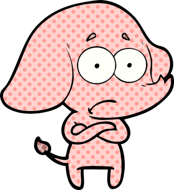 bir insan tarafından çizilmiş belirsiz bir fil.