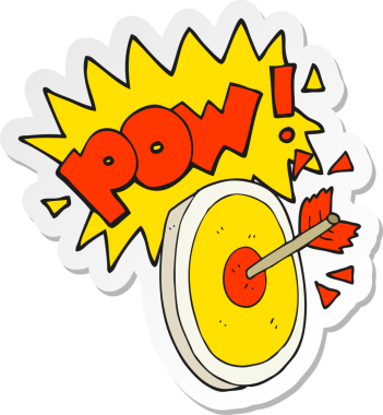 Bir insan tarafından çizilmiş çizgi film okunun çıkartması.