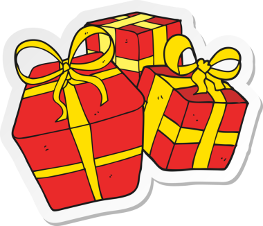 Bir insan tarafından çizilmiş karikatür çıkartması.