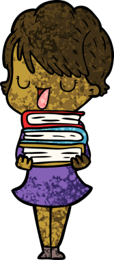 Bir insan tarafından çizilmiş bir karikatür kadın konuşuyor.