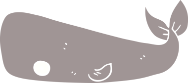 Bir insan tarafından çizilmiş karalama balinası.