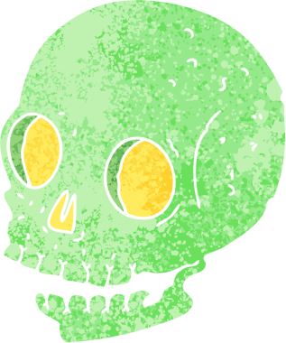 Bir insan tarafından çizilmiş tuhaf bir karikatür.