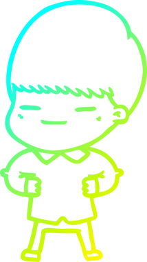 Bir insan tarafından çizilmiş kendini beğenmiş bir çizgi film karakteri.