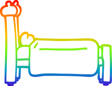 gökkuşağı gradyan çizgi çizimi bir insan tarafından çizilmiş