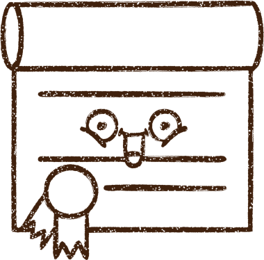 Bir insan tarafından çizilmiş Sertifika Kömürü Çizimi