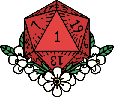 Retro Dövme Tarzı Doğal Zarlar Bir insan tarafından çizilmiş çiçek elementleri ile yuvarlanır