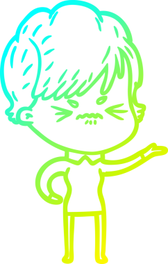 Bir insan tarafından çizilmiş karikatür çizimi.