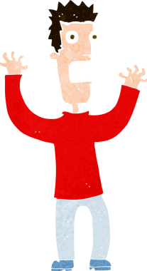 Bir insan tarafından çizilmiş karikatür.