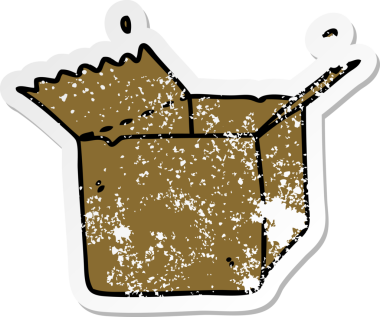 Bir insan tarafından çizilmiş garip bir el çiziminin sıkıntılı çıkartması.