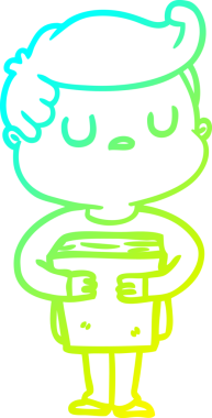 Bir insan tarafından çizilmiş soğuk gradyan çizgi çizimi.