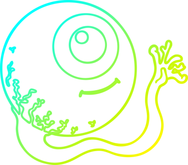 Bir insan tarafından çizilmiş bir çizgi film göz çizimi.