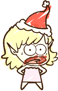 Bir insan tarafından çizilen Noel Kadın Tebeşiri