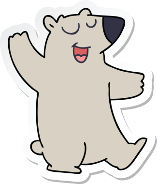 Bir insan tarafından çizilmiş garip bir el çıkartması.