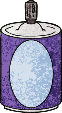 Bir insan tarafından çizilmiş karikatür spreyi.