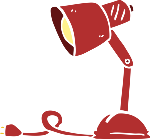 Bir insan tarafından çizilmiş karalama masası lambası.