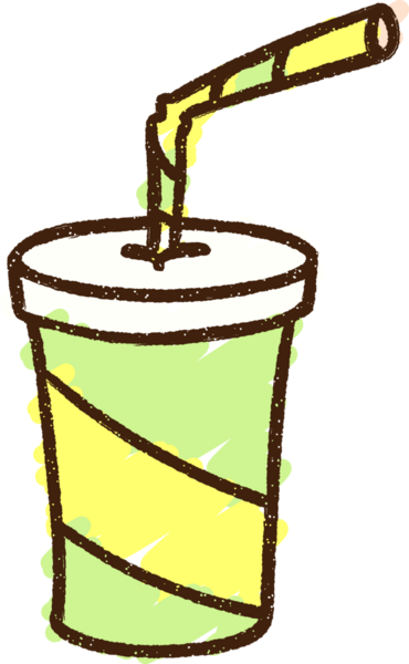 Bir insan tarafından çizilmiş gazoz tebeşiri.