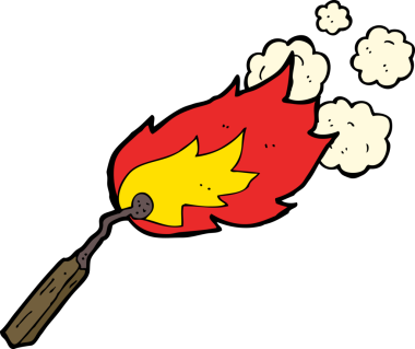 Bir insan tarafından çizilmiş karikatür yakma kibriti