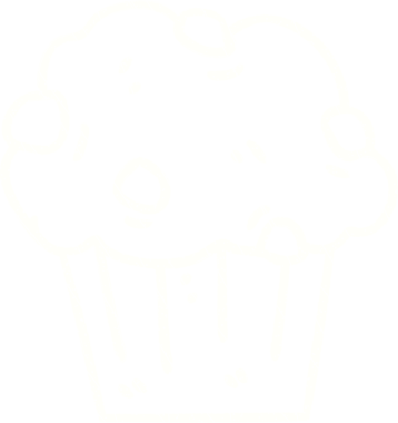 Bir insan tarafından çizilmiş çikolatalı kek tebeşiri.