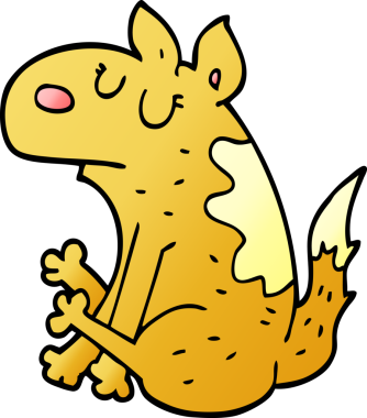 Bir insan tarafından çizilmiş karalama köpeği.