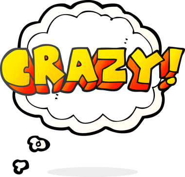 Serbest çizilmiş düşünce balonu karikatürü bir insan tarafından çizilmiş deli gibi bağırıyor.