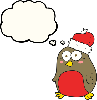 Bir insan tarafından çizilmiş serbest çizim baloncuk Robin çizgi filmi