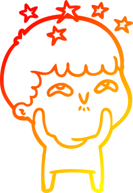 İnsan tarafından çizilmiş bir çizgi film karakteri.