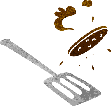 Bir insan tarafından çizilen bir hamburgerin el çizimi karikatürü.