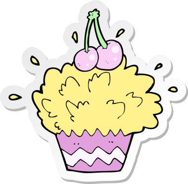 Bir insan tarafından çizilmiş patlayan bir karikatür etiketi.