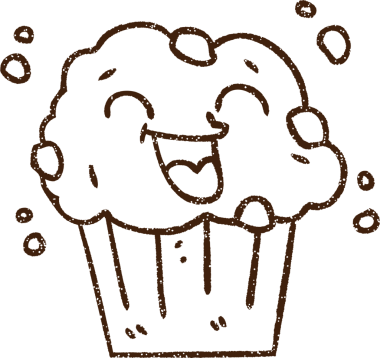 Çikolatalı Kek Kömürü Bir insan tarafından çizilmiş