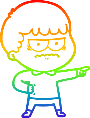 Bir insan tarafından çizilmiş mutlu bir adamın çizgi çizimi.