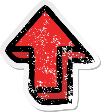 Bir insan tarafından çizilmiş sevimli bir çizgi filmin sıkıntılı çıkartması.