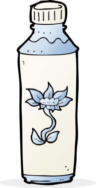 Bir insan tarafından çizilmiş su şişesi.