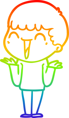 Bir insan tarafından çizilmiş mutlu bir adamın çizgi çizimi.