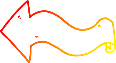 Bir insan tarafından çizilen çizgi film okunun sıcak gradyan çizimi