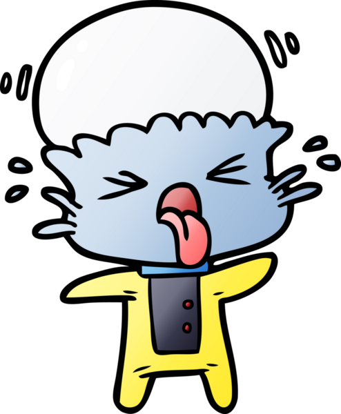 Bir insan tarafından çizilmiş garip bir uzaylı çizgi filmi.