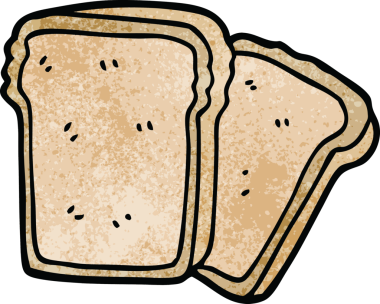 Bir insan tarafından çizilmiş karalama ekmekleri.