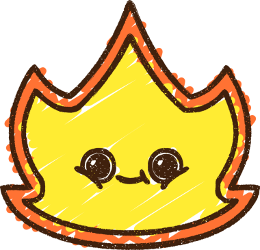 Bir insan tarafından çizilen Alev Tebeşiri