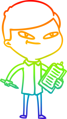 gökkuşağı gradyan çizgi çizimi bir insan tarafından çizilmiş bir çizgi çocuk